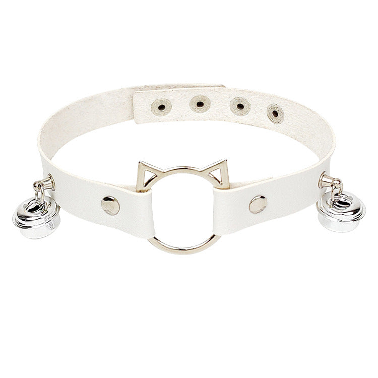 Wholesale Personalized cat head leather collar